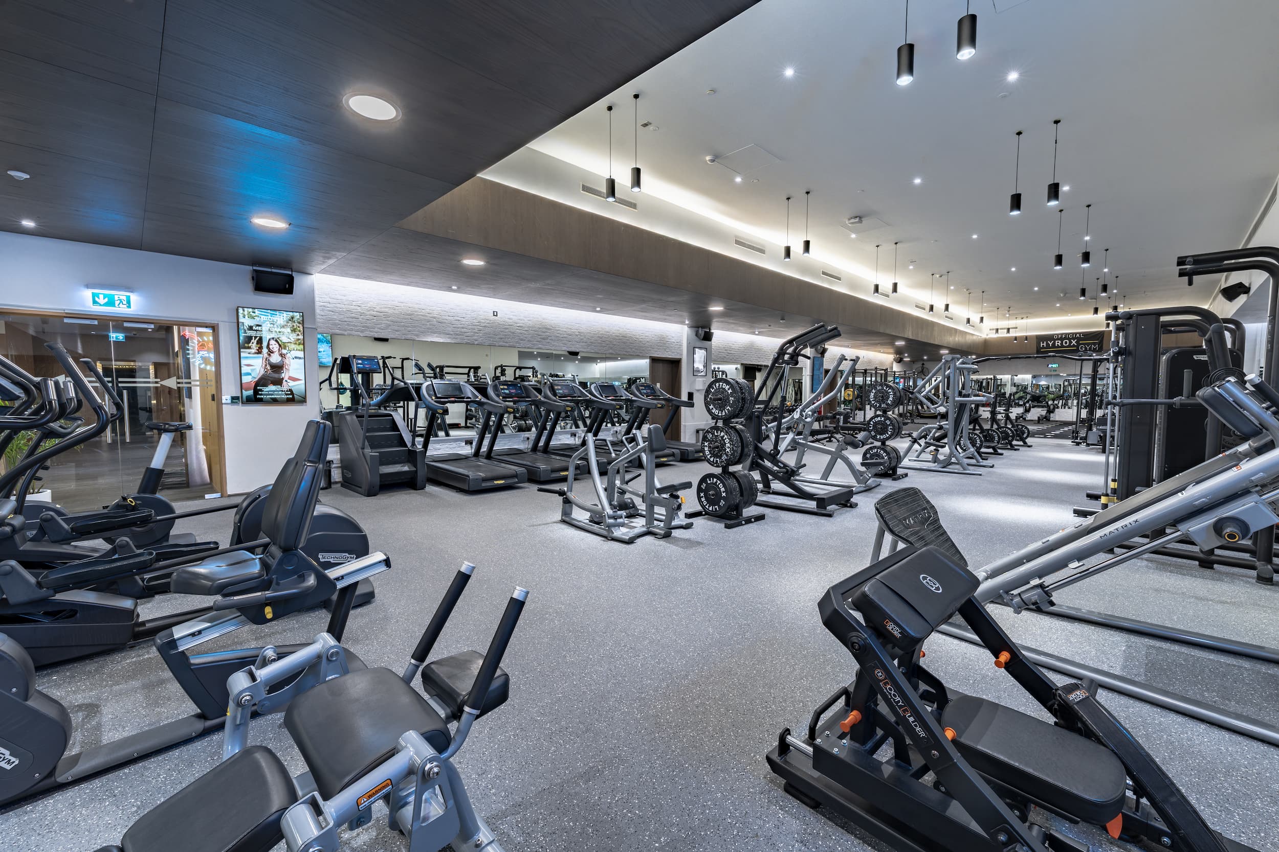 Gym floor at Move at FIVE, JVC