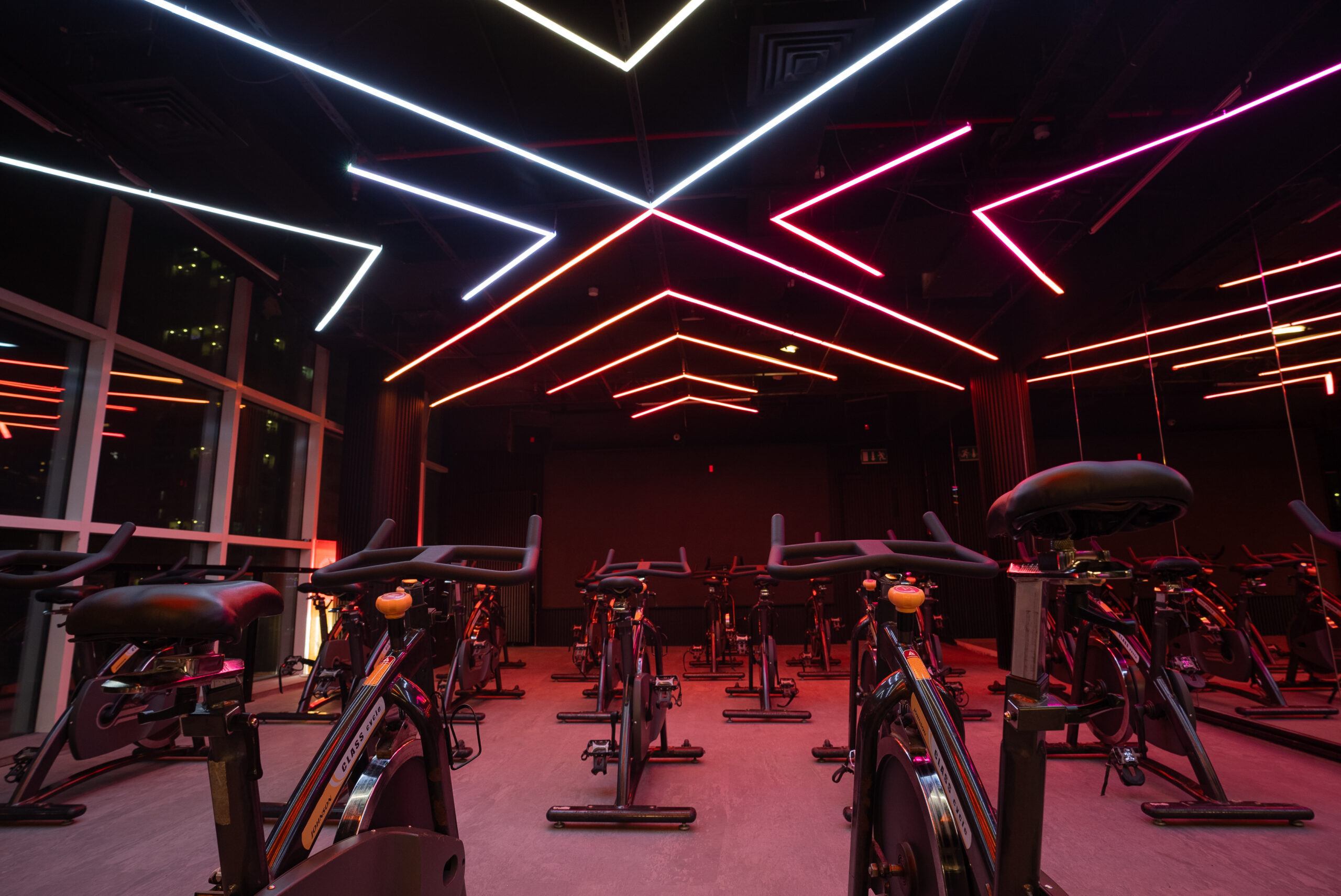 Spin studio at Red Gym, Barsha Heights