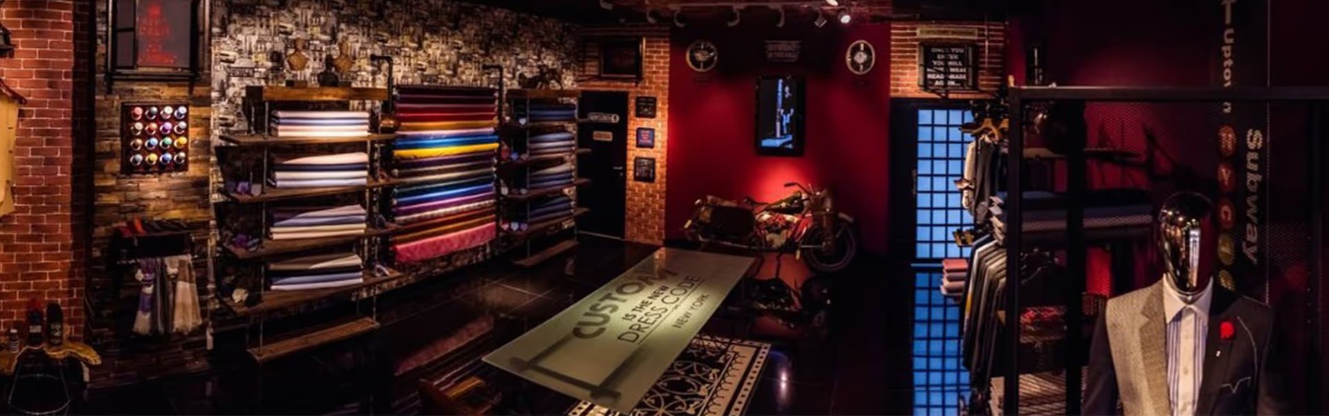 The Custom Shop tailoring showroom, image from Circle Mall